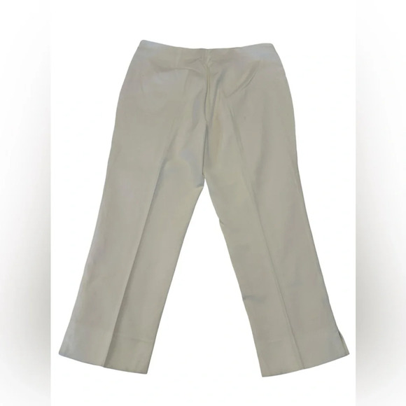 Chicos Stretch Crop Flat-Front Trousers with Side Zipper / Side Slits - Picture 2 of 4